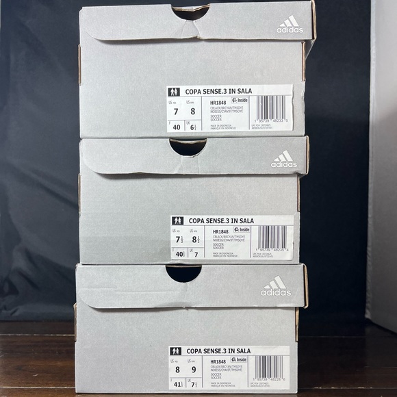 Adidas Copa Sense .3 Sala Mens Indoor Soccer Cleats Black HR1848 NEW - Picture 2 of 6